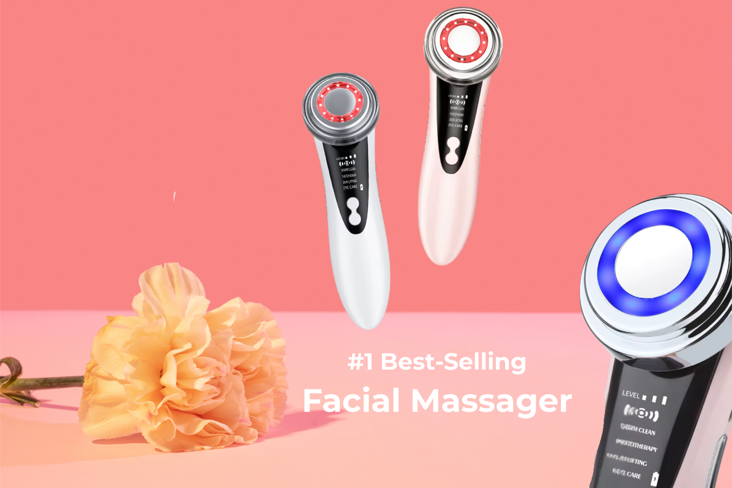 Masseur Facial Électrique – Peau Lumineuse et Tonifiée
